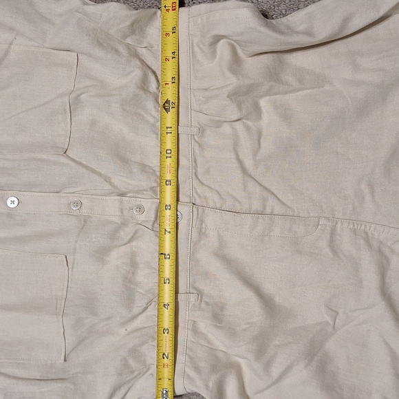 Abercrombie & Fitch Cream Collared Shirt - Picture 4 of 5